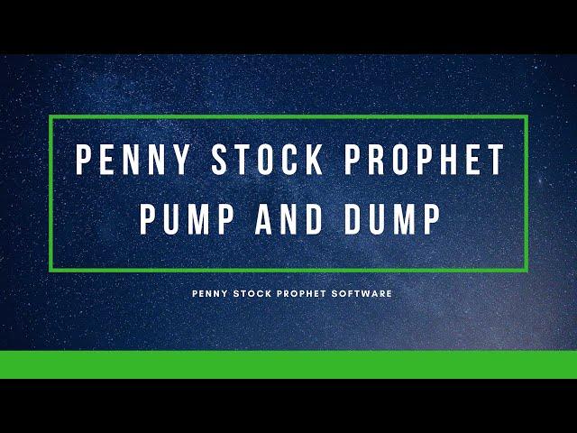 Penny stock prophet pump and dump - Penny stock prophet software - My review