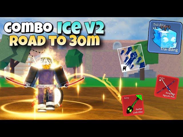 Combo Ice V2+ Cdk+ Godhuman | Blox Fruit Hunter Bounty Road To 30M