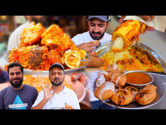 KARACHI Street Food Trying PaniPori First time with Zia Tabarak @streetfoodpk Qadri Nalli Biryani