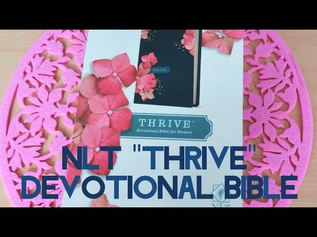 NLT Thrive Bible hardcover navy blue bible review