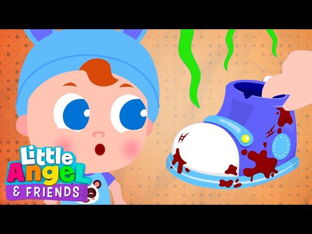 Stinky Shoes! | Good Habits Song | Little Angel And Friends Kid Songs