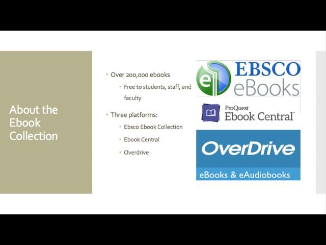 Using Ebooks at Lindenwood Library