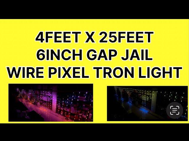 4FEET X 25FEET || PIXEL TRON LIGHT || LIGHT DECORATION || JAIL WIRE PIXEL TRON LIGHT