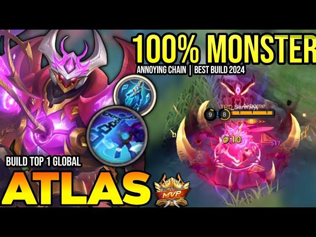 ATLAS BEST BUILD 2024 | BUILD TOP GLOBAL ATLAS GAMEPLAY | MOBILE LEGENDS