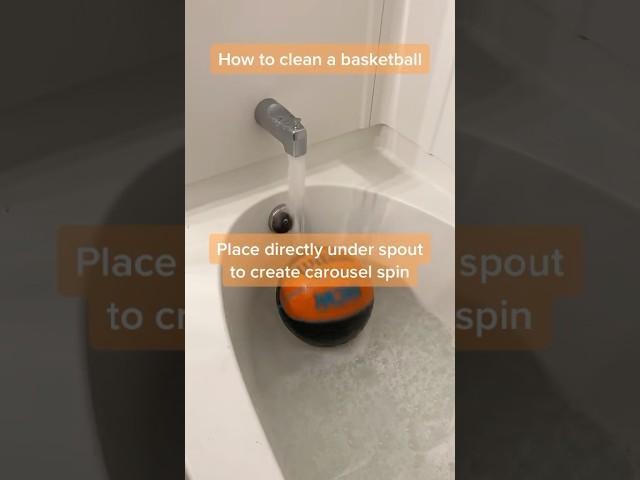 How to clean a basketball  #MotivatedByMylan