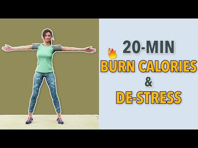 20-Min Walking Exercise To Burn Calories & Conquer Stress