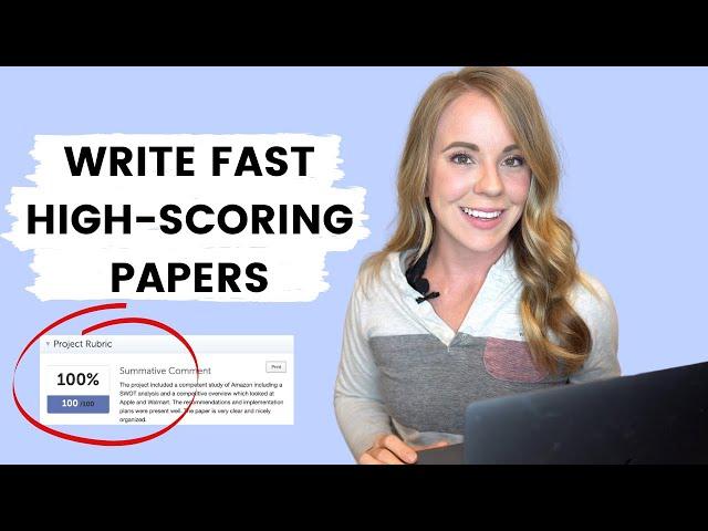 How to write essays and research papers faster and score high: Write the outline