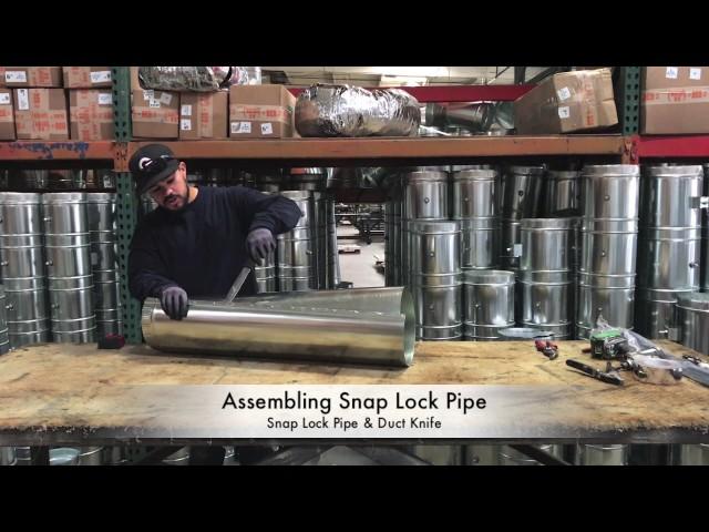 How-To Assemble Snap Lock HVAC Duct Pipe - The Duct Shop