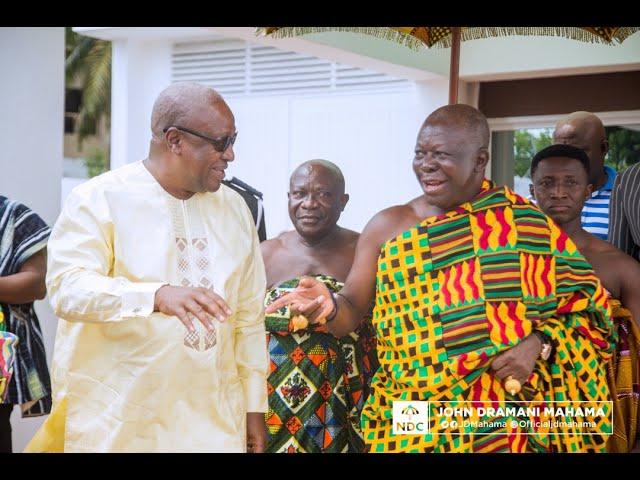 Asantehene calls on John Mahama