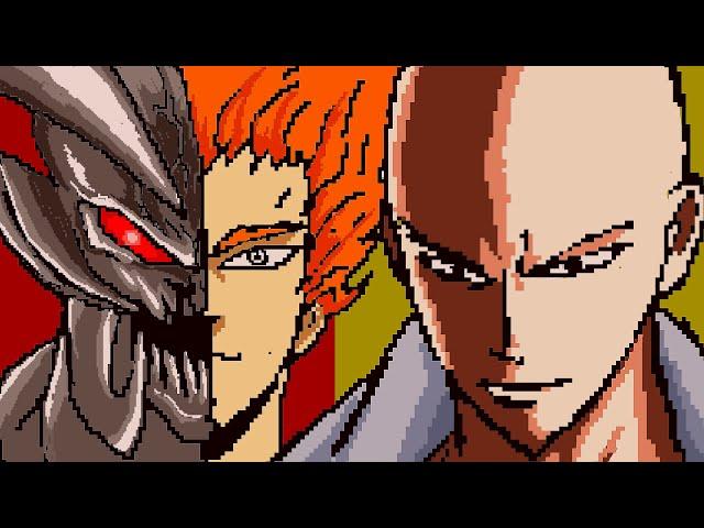 Saitama vs monster Garou ワンパンマン