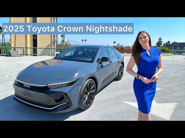 2025 Toyota Crown Nightshade- The Sexiest Hybrid AWD Sedan!