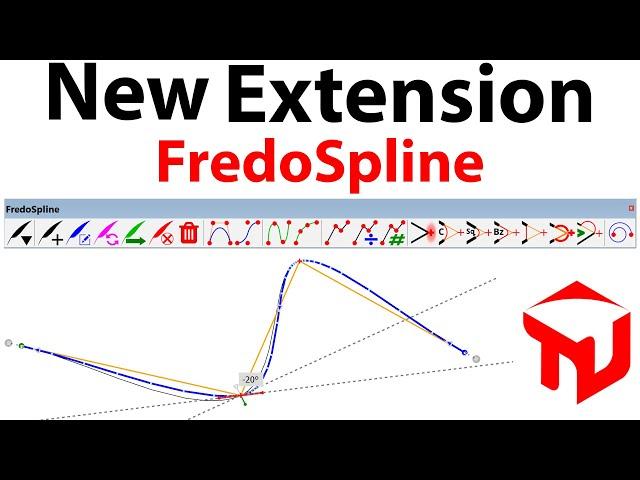 New FredoSpline Extension For SketchUp - Quick intro - TutorialsUp