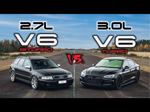 VANHA VS. UUSI | +600hp Audi S4 B5 VS. "Stage 3" Audi S5 B9 | KIIHDYTYSKISA