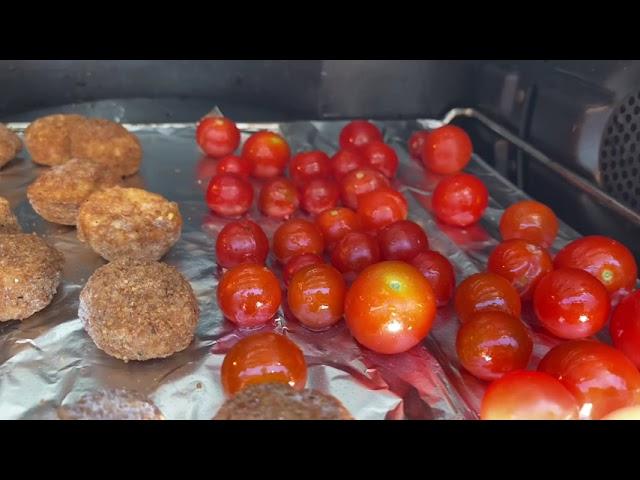 Cooking Chicken Nuggets and Tomatoes with Goal Zero Yetti 6000x - Convection Oven