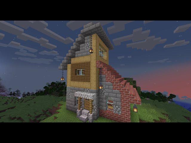 [Minecraft]  Creative Building #15 || Home For Beginners ~ The Stone & Brick Hut ~