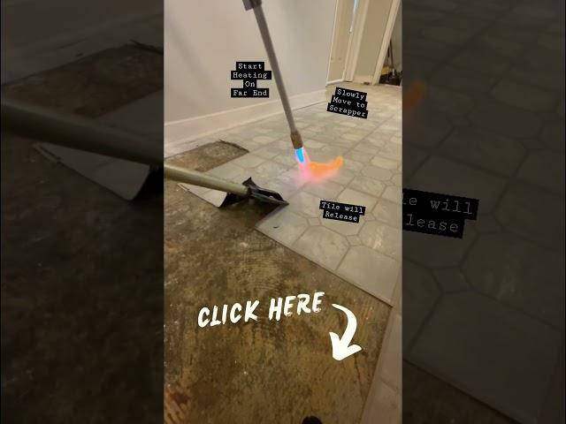 How to Remove Stick Down Vinyl Tile the Easy Way! with Random Randy ￼ #howto #tile #vinyl
