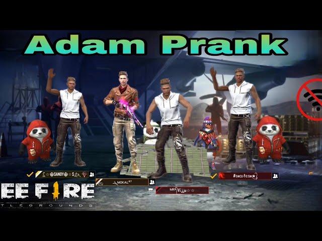 Noob Adam No Internet Prank in Clase Squad - Vijju Gaming Garena Free Fire