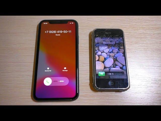 iPhone 2g & iPhone 11 incoming call