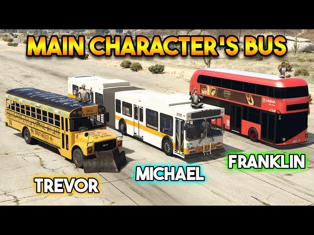 GTA 5 : FRANKLIN VS MICHAEL VS TREVOR (WHICH IS BEST BUS?)