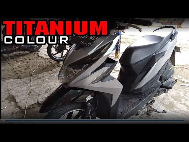 TITANIUM silver sticker installation honda BEAT