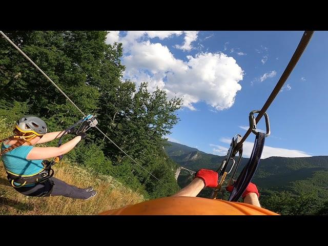 2021 Tara Canyon longest zip line in Montenegro