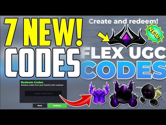 ️NEW CODES!!️ ALL WORKING CODES FOR FLEX UGC IN SEPTEMBER 2024 - ROBLOX FLEX UGC CODES