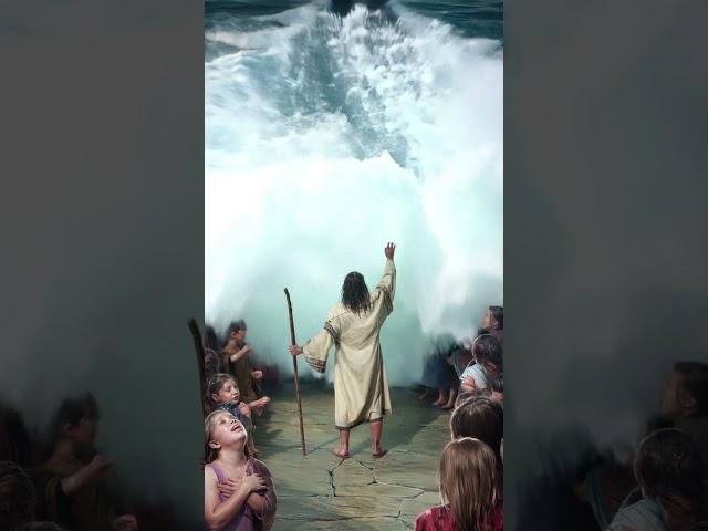 Did Moses Really Part the Sea? | AI Visualizes the Miracle #Shorts