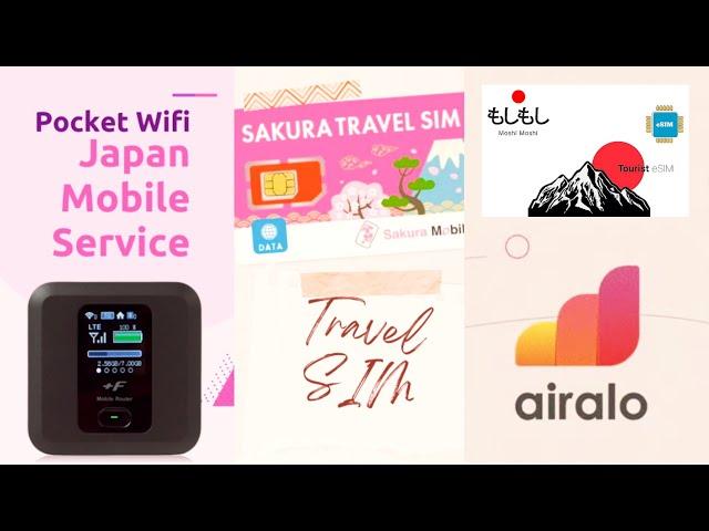 How to Choose Japan Travel Mobile Data/ Voice Plan for Tourist - SIM, eSIM, Pocket WIFI