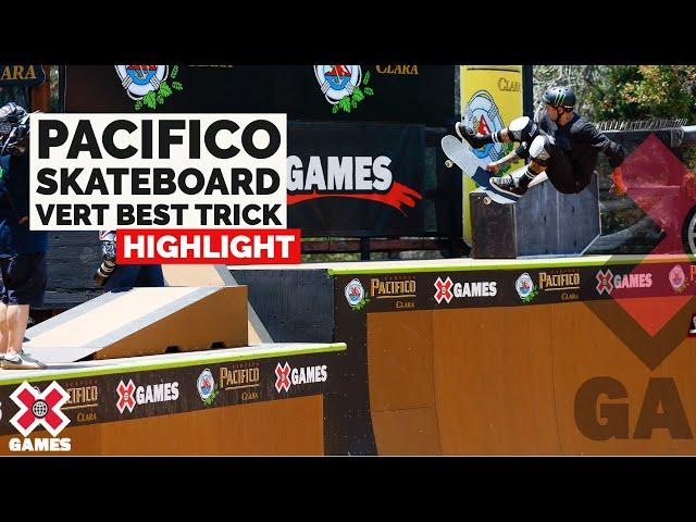 Pacifico Skateboard Vert Best Trick: HIGHLIGHTS | X Games 2022