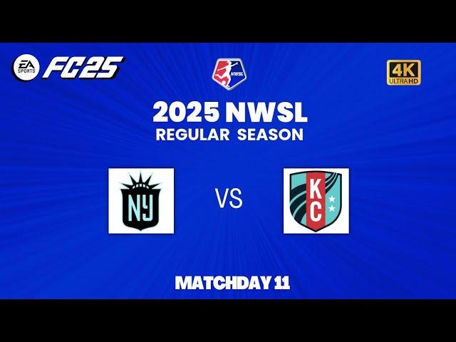 Gotham FC vs. Kansas City Current - June 7, 2025 - NWSL - FC 25 Gameplay 4K