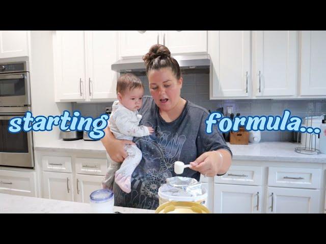 starting formula & an update on my breastfeeding journey