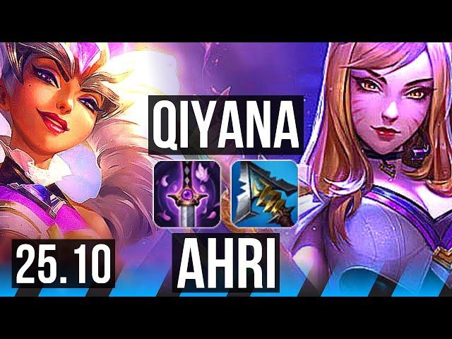 QIYANA vs AHRI (MID) | 6/3/10 | KR Diamond | 25.10