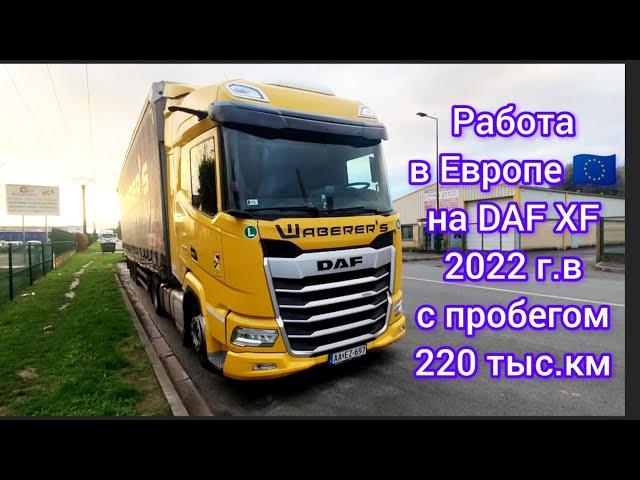 Категория Е. Водитель DAF XF 480 Полиция свела на контроль. Коллега заснул за рулëм.