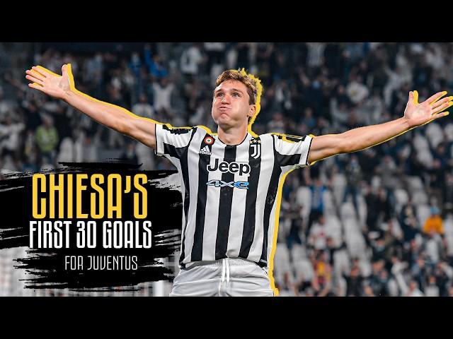 All 30 goals scored by Chiesa with Juventus 