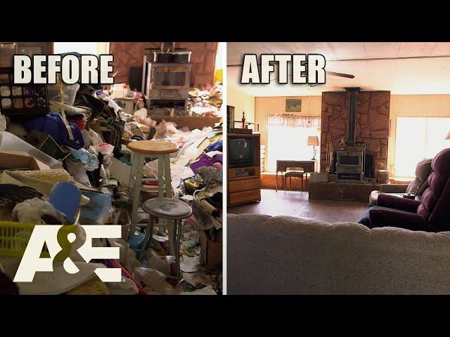 Hoarders: 32,000 POUNDS Of Trash Fill Hoarding Couple's "Paradise" | A&E