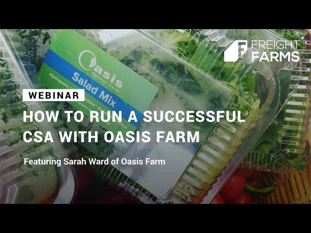 How to Run a Successful CSA with Oasis Springs Farm