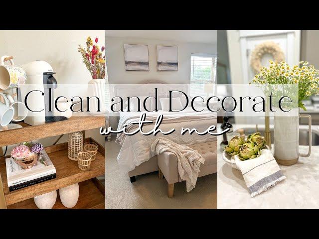 CLEAN AND DECORATE WITH ME | Simple Clean and Decorate 2024 | Home Decor Ideas