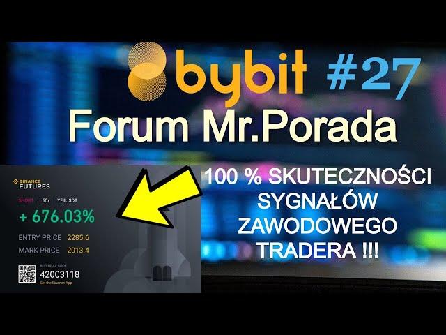 Mr.Porada 100% SKUTECZNOŚCI SYGNAŁÓW OD ZAWODWOEGO TRADERA. Zarabianie na rynku kryptowalut