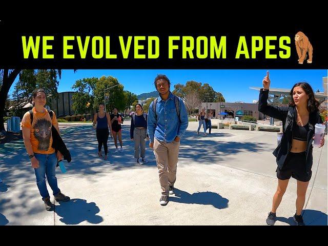 "Science teaches LIFE came through EVOLUTION and NOT by God" -Evolutionist confronts Preacher