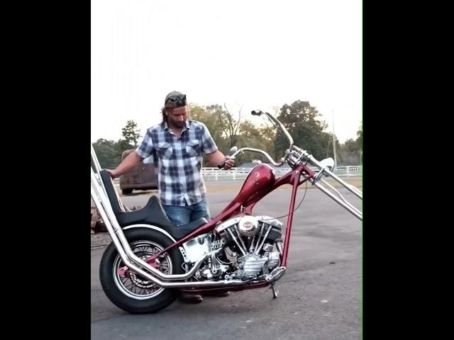 One sick old school Harley-Davidson chopper from prism cycle