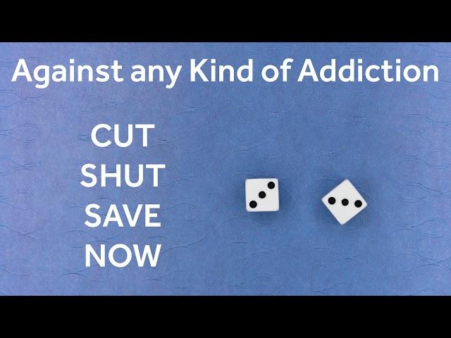 Switchwords Against any Kind of Addiction - CUT-SHUT-SAVE-NOW