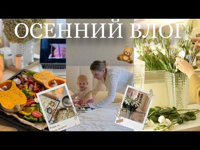 ОСЕННИЙ УЮТНЫЙ ВЛОГ ️️готовим тыквенный суп и куриный пирог домашний уют  покупки ️