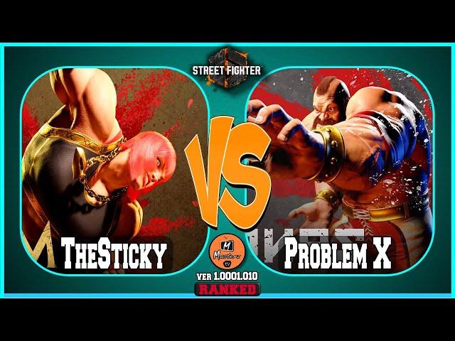 SF6 TheSticky (zangief) VS Problem X (marisa) Masterz TV