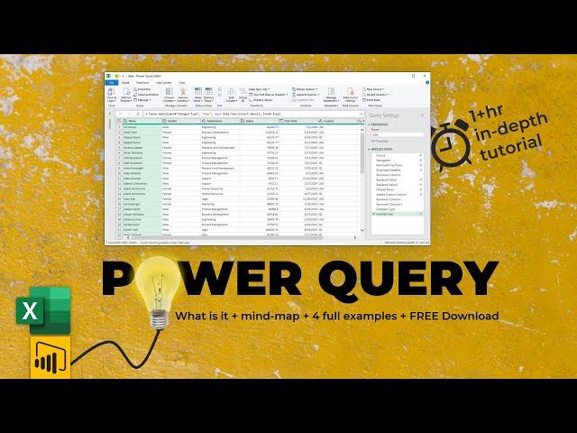 Power Query Tutorial - What is it, how to use it & 4 complete examples + Free download