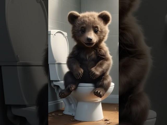 Bear laughs after farting #shortvideo #shorts  #shortsfeed #shortsviral #shortvideos #cute