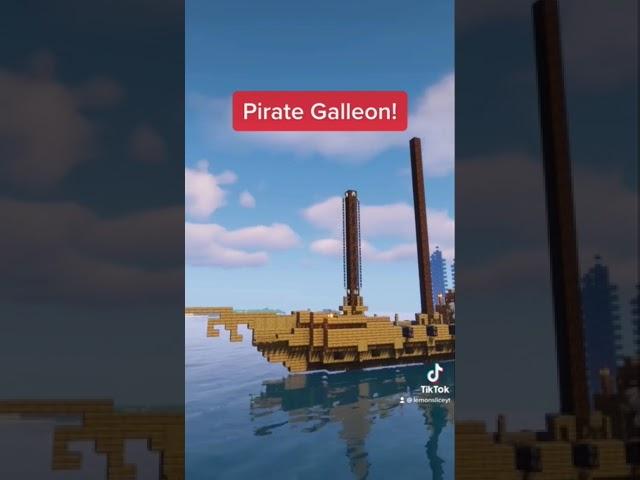 Minecraft Pirate Ship Build!