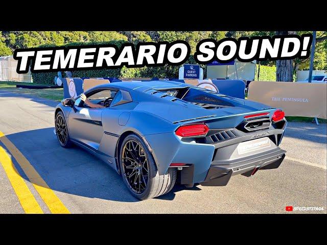 FIRST Lamborghini Temerario Revving, Driving & Engine Cold Start Sound!