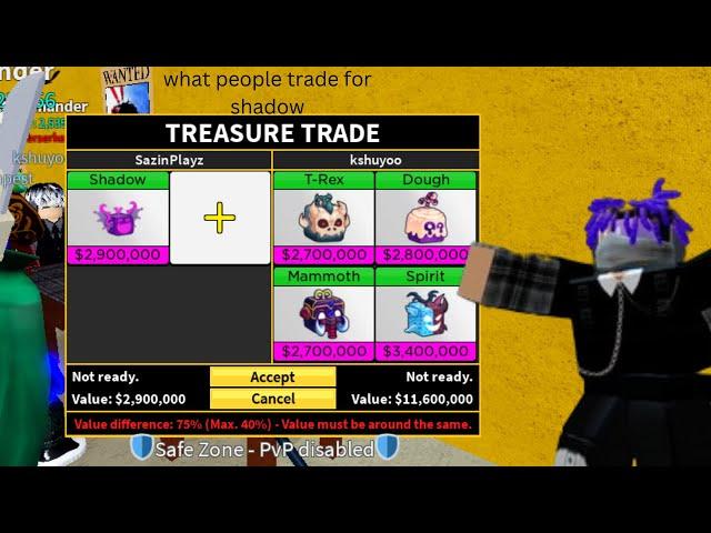 what people trade for shadow fruit || Blox Fruit || * Update 23 *