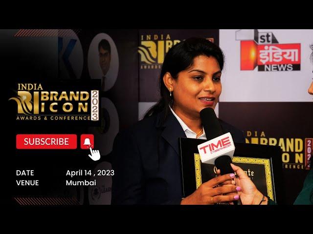 Neema Padaria at 'India Brand Icon Awards 2023' organised by TIME CyberMedia Pvt. Ltd.