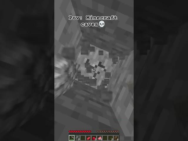 Minecraft Caves #minecraft #minecraftshorts #memes #minecraftmemes #funny #rofl #cave #shorts